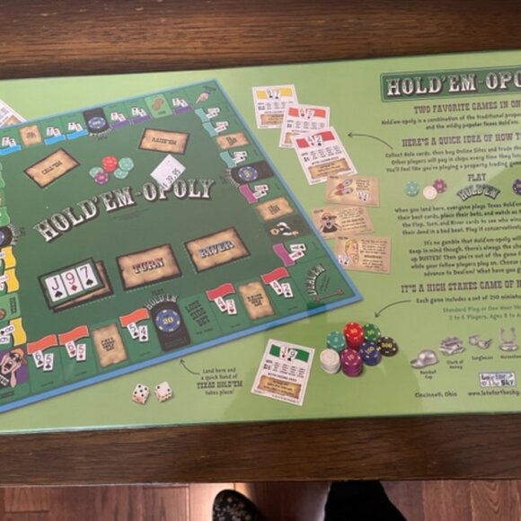 Hold’ Em-Opoly Property Trading Texas Hold Em Two Favorite Games - Picture 3 of 3